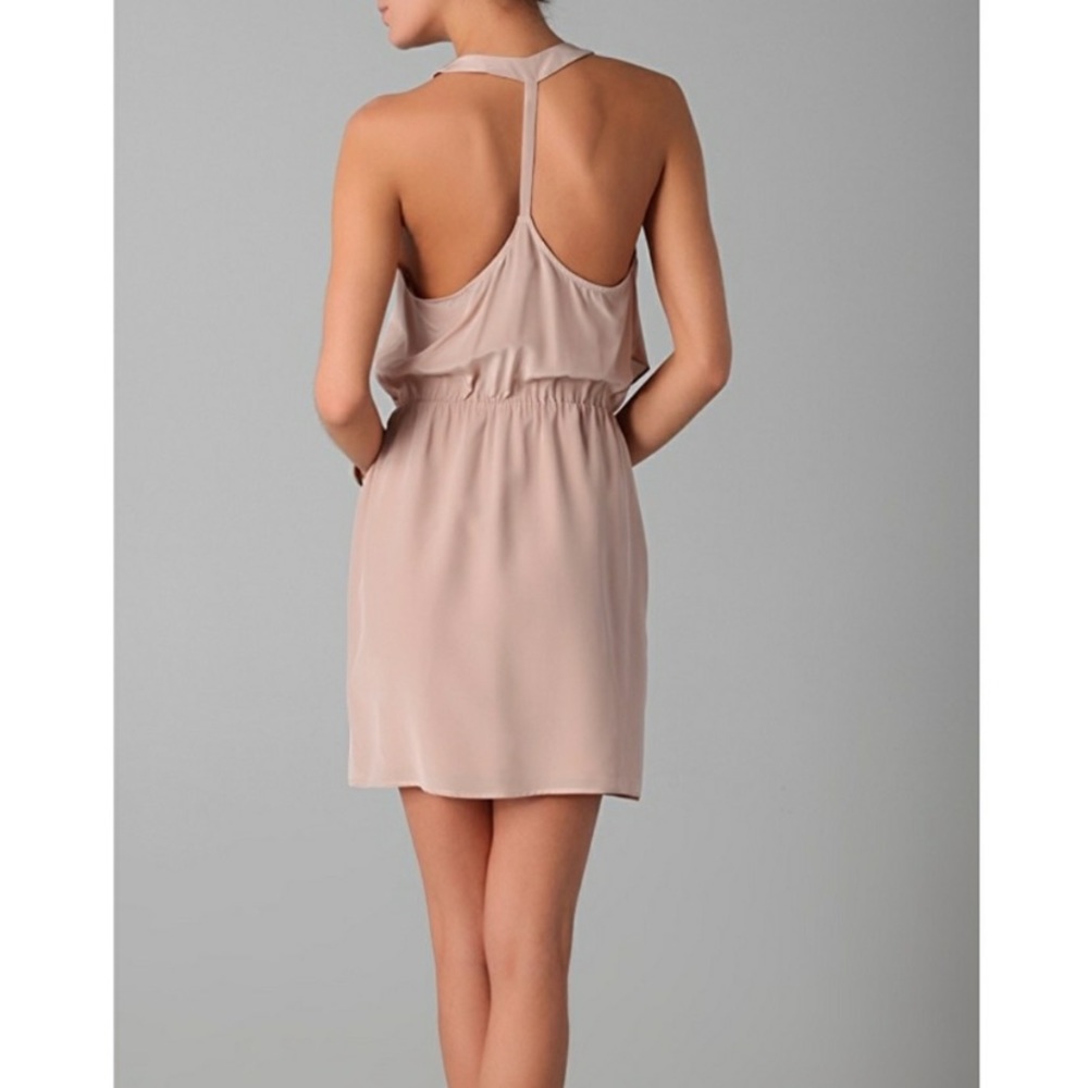 Rory Beca Blush Pink Nude Silk Dress. Small